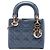 Autre Marque Dior Gray Mini Patent Cannage Lady Dior Braun Anthrazitgrau