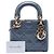 Autre Marque Dior Gray Mini Patent Cannage Lady Dior Braun Anthrazitgrau - Ansicht 7