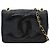 Chanel Gray CC Raffia Full Flap Marrom Cinza antracite