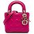Autre Marque Dior Pink Mini Lambskin Cannage Lady Dior