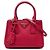 Prada Borsa Galleria Double Zip Mini Saffiano Lux Rossa Rosso