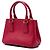 Prada Borsa Galleria Double Zip Mini Saffiano Lux Rossa Rosso - vista 2