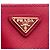 Prada Borsa Galleria Double Zip Mini Saffiano Lux Rossa Rosso - vista 5