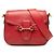 Gucci Red Medium Calfskin Lady Web Crossbody Rot