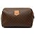 Céline Pouch Celine Brown Macadam Coated Canvas Marrone