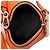 LOEWE Mini Bolsa Tiracolo Bunny em Pele de Bezerro Costurada Laranja - vista 4