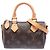 Louis Vuitton Brown Monogram Nano Speedy Bandouliere Marrone