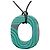 Collar colgante Isthme Pop PM en laca verde Hermès - vista 2