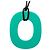 Collar colgante Isthme Pop PM en laca verde Hermès - vista 3
