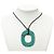 Collar colgante Isthme Pop PM en laca verde Hermès - vista 7