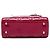 Autre Marque Dior Red Mini Patent Cannage Lady Dior Rot Bordeaux - Ansicht 3