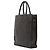 Céline Celine Cabas Vertical Tote en toile enduite Triomphe marron Large Marron foncé - vue 2