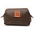 16 Céline Pouch Celine Brown Macadam in tela rivestita Marrone