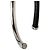 Autre Marque Dior Silver Brass and Leather Open Cuff Bangle Silvery - view 4