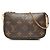 Louis Vuitton Brown Monogram Mini Pochette Accessoires Castaño