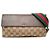 Borsa a tracolla Gucci in tela GG beige con Web