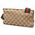 Borsa a tracolla Gucci in tela GG beige con Web - vista 2