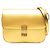 Céline Celine Gold Medium Metallic Calfskin Classic Box Crossbody D'oro