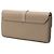 Chloé Aby Wallet On Chain aus braunem genarbtem Kalbsleder Taupe - Ansicht 2