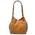 mala Burberry Canterbury Small em couro de bezerro castanho e lona House Check Marrom Caramelo