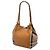 mala Burberry Canterbury Small em couro de bezerro castanho e lona House Check Marrom Caramelo - vista 2