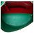 Borsa cintura Valentino Green Nappa Rockstud Spike Verde - vista 4