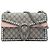 Borsa a tracolla Gucci Dionysus Medium GG Supreme Beige con cristalli