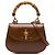 Bamboo Bolso Mini 1947 de piel de becerro marrón con asa de bambú Gucci Castaño