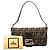 Borsa Baguette Fendi in tela Zucca marrone - vista 7