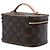 Louis Vuitton Brown Monogram Nice Mini Vanity Case Marrone - vista 2