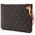 Louis Vuitton Brown Monogram Neverfull MM Pouch Braun - Ansicht 2