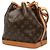 Louis Vuitton Brown Monogram Noe BB Marron - vue 2