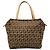 Fendi Mini Zucchino Canvas Handtasche Beige