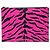 Autre Marque Clutch con zip Saint Laurent Pink Grain De Poudre stampa zebra Rosa