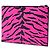 Autre Marque Clutch con zip Saint Laurent Pink Grain De Poudre stampa zebra Rosa - vista 2