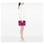 Autre Marque Clutch con zip Saint Laurent Pink Grain De Poudre stampa zebra Rosa - vista 5