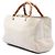 Borsa Gucci White Medium Calfskin Bamboo Shopper Satchel Bianco - vista 2