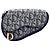 Autre Marque Diorissimo Saddle Pouch aus blauem Canvas Marineblau