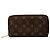 Louis Vuitton Monogram Zippy Long Wallet Braun