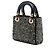Autre Marque Mini Lady Dior in raso nero con paillettes Dior - vista 2