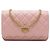 Wallet On Chain Chanel Portafoglio con catena Reissue 2.55 in pelle di vitello invecchiata matelassé rosa