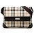 Borsa a tracolla con patta Burberry Beige House Check Canvas