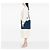 Sac cabas convertible ouvert Prada Blue Vitello Daino avec fermeture éclair latérale Bleu Bleu foncé - vue 6