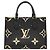 Louis Vuitton Black Bicolor Monogram Empreinte Giant Onthego PM Nero
