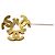Spilla Triple CC Chanel Gold Placcata in Oro D'oro - vista 4