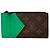 Portacarte e monete Louis Vuitton Brown Monogram Macassar Marrone
