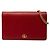 Gucci Red GG Marmont Leder-Wallet mit Kette Rot