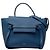 Belt Bag Céline Celine Gürteltasche aus blauem micro-genarbtem Kalbsleder