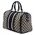 Gucci Joy Boston Bag Medium aus beigem GG Canvas mit Web-Streifen - Ansicht 2