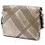 Borsa a tracolla Burberry Langley in pelle grana Check con stampa dorata D'oro - vista 2